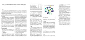 Large Language Models for Multi-Choice Question Classification of
Medical Subjects